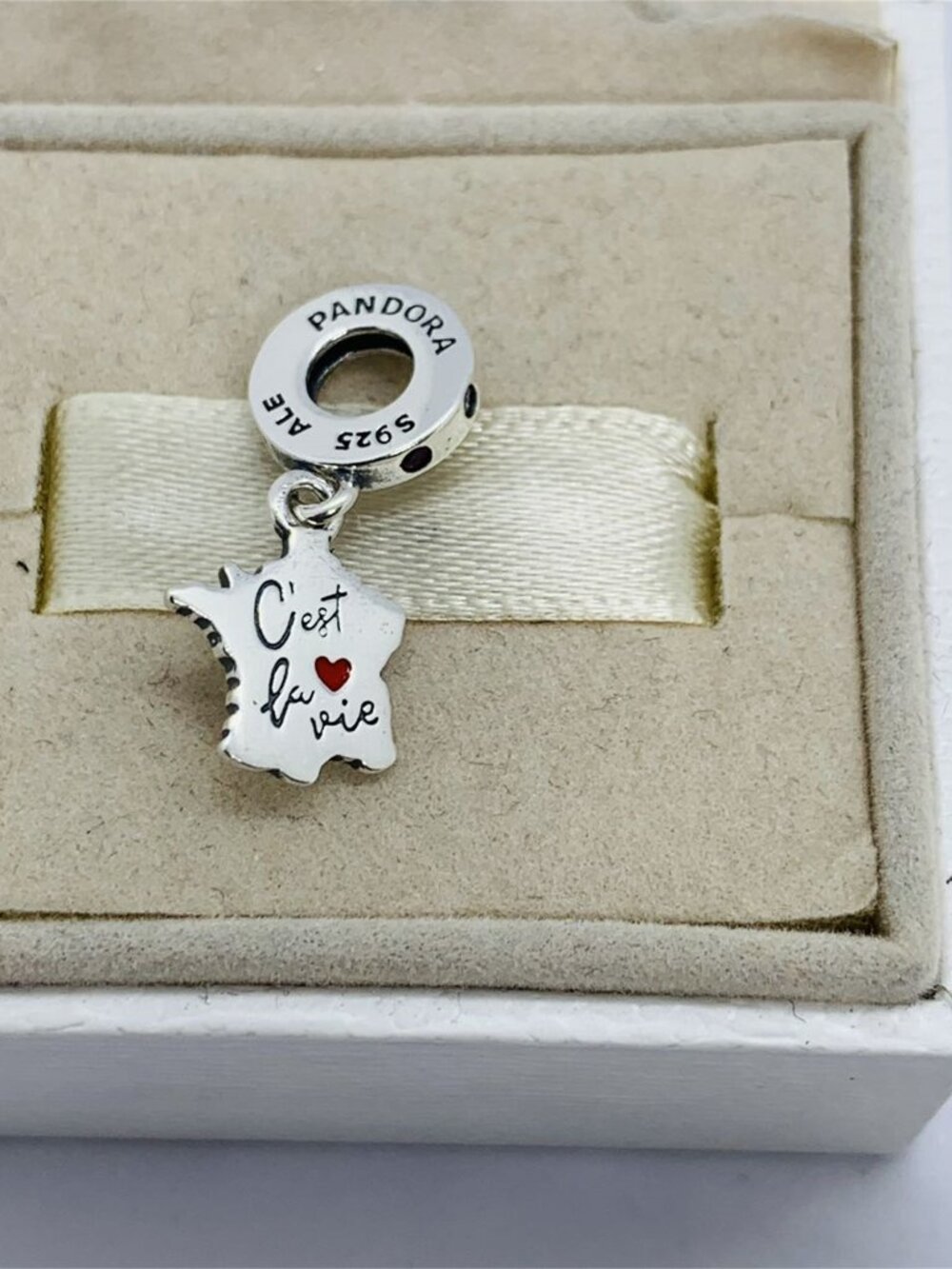 ✨🔥Pandora Map of France C’est La Vie Dangle Charm